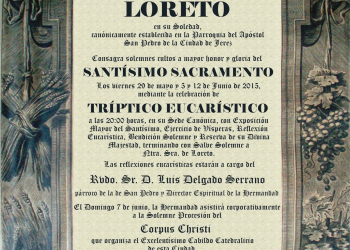 La Hermandad de Loreto celebra desde hoy su Tríptico Eucarístico
