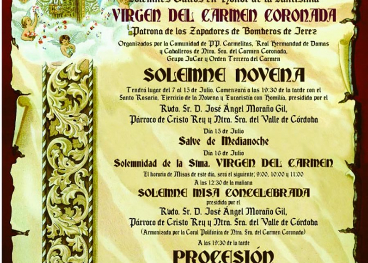 Comienzan los cultos en honor a la Virgen del Carmen Coronada