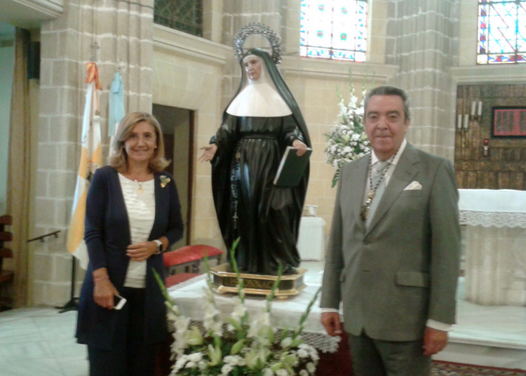 Bendición de una imagen de Santa Juana de Lestonnac