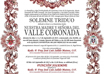 Hoy comienza en San Francisco el Triduo a la Virgen del Valle Coronada