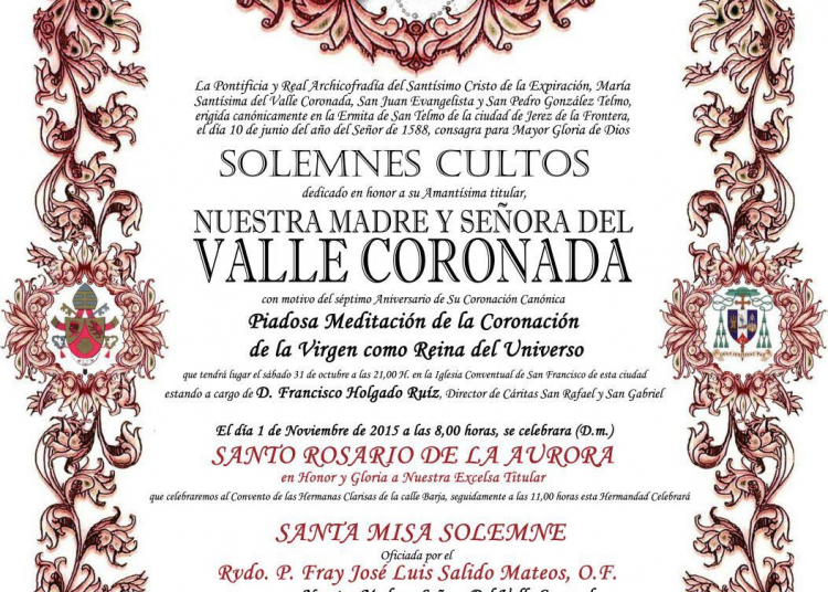 Actos con motivo del VII Aniversario de la Coronación de la Virgen del Valle
