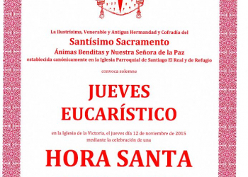 Continúan los Jueves Eucarísticos en la Sacramental de Santiago