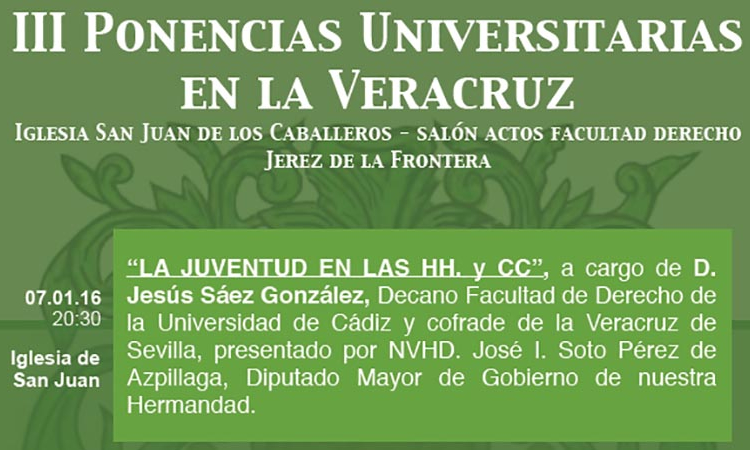 III Ciclo de ponencias en la Vera Cruz