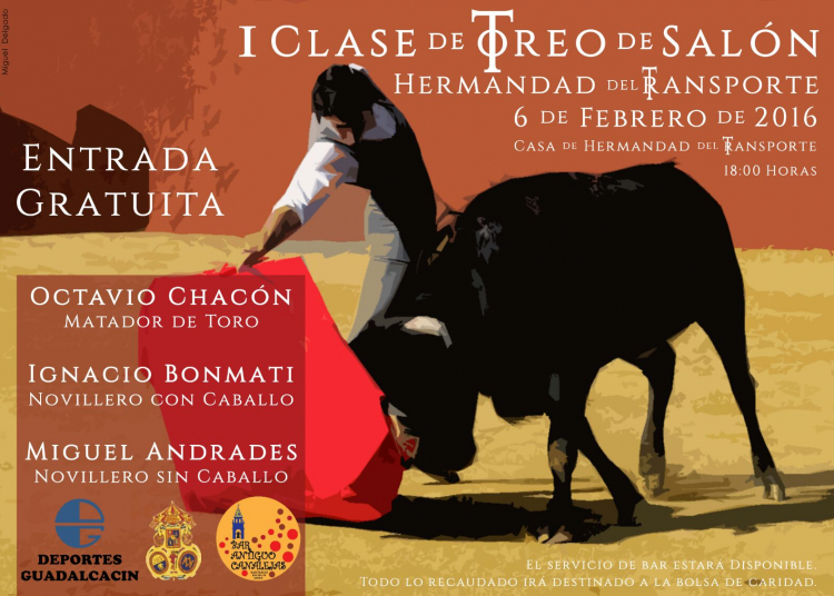 I clase de toreo de salón en la Hermandad del Transporte