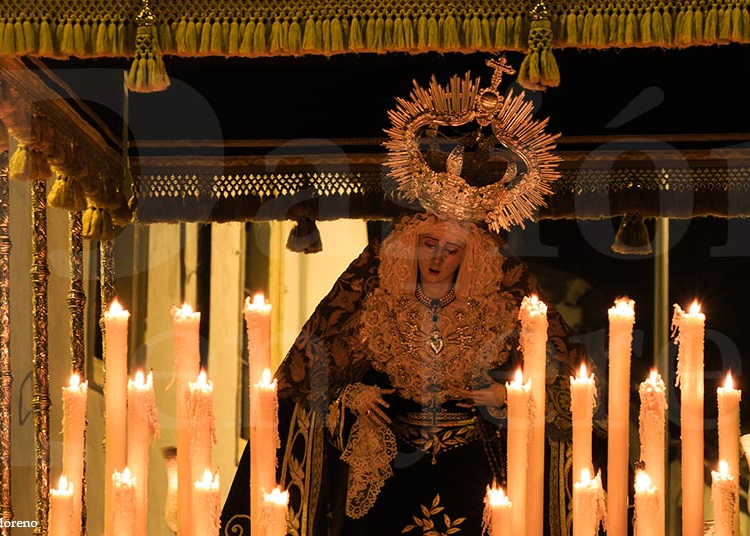 Cambio musical en el palio del Consuelo para el Miércoles Santo de 2017