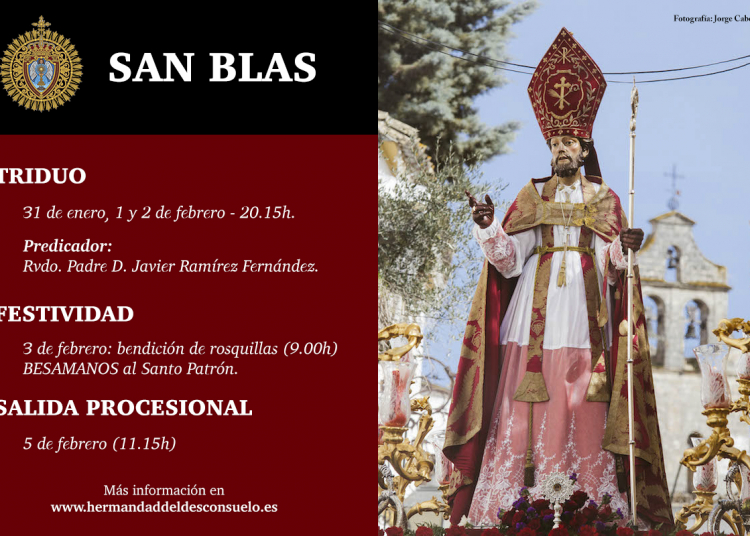 Hoy comienzan los cultos en honor a San Blas