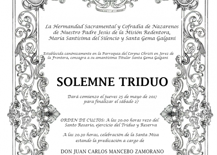 Cultos en honor a Santa Gema Galgani