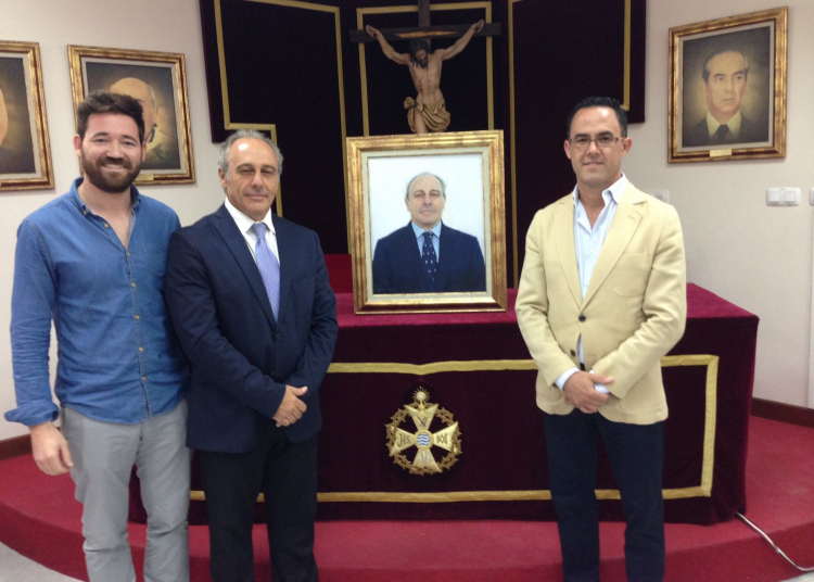 El cuadro de Pedro Pérez llega a la galería de la Unión de Hermandades