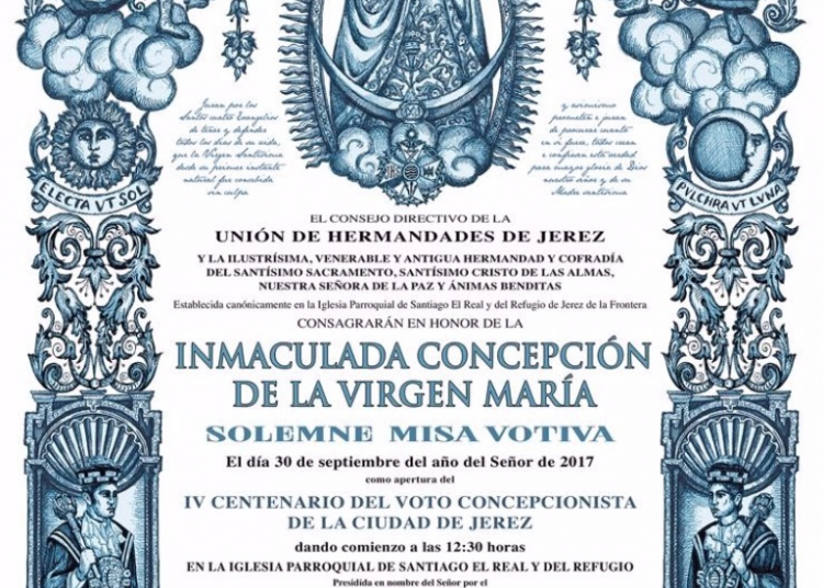 Hoy se abren los actos del IV Centenario del Voto Inmaculista de la ciudad