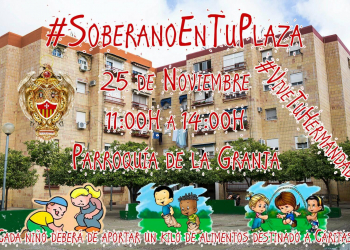 Recogida de alimentos de las hermandades del Soberano Poder y la Salud de San Rafael