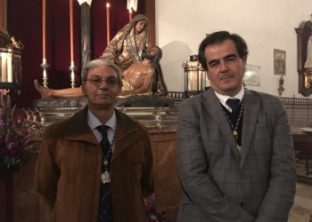 Hermanos de la Buena Muerte asisten la misa réquiem por el L aniversario del fallecimiento de Castillo Lastrucci