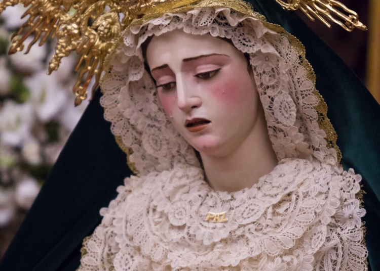 María Santísima de la Paz en su Mayor Aflicción regreso ayer al culto