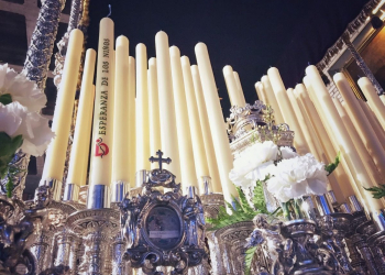La Virgen de la O volverá a portar velas votivas en su palio el próximo Martes Santo