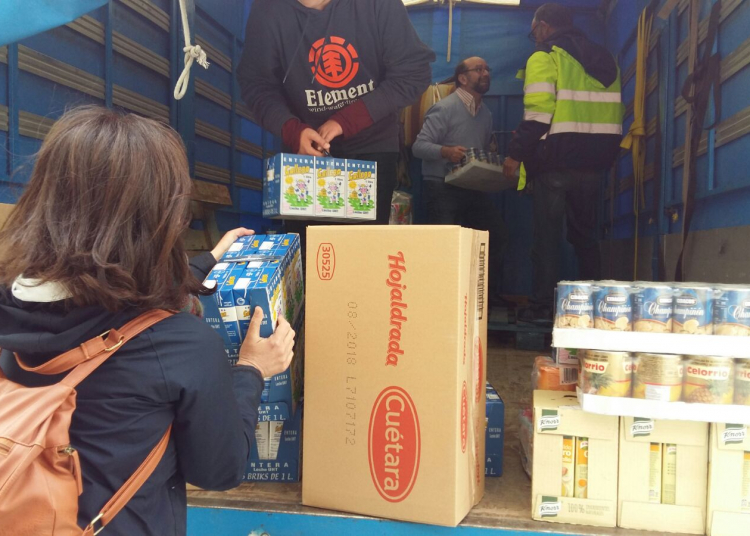 Gran aportación de la Hermandad de la Vera Cruz a Cáritas del Pilar