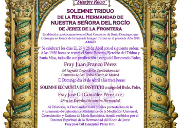 Cultos en honor a la Virgen del Rocío