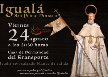 San Pedro Nolasco procesionará en el cortejo de la Patrona