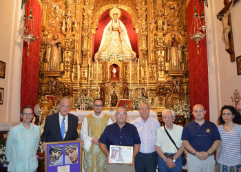 Más de 70 cofrades de las Cinco Llagas peregrinan a Triana