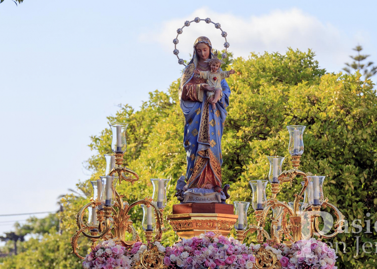 Monseño Mazuelos bendecirá hoy la nueva talla de Nuestra Señora del Sagrado Corazón