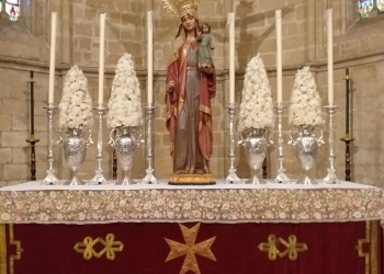 Peregrinación de los alumnos del Colegio El Pilar a San Juan de los Caballeros