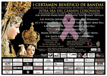 Presentado el I Certamen Benéfico de Bandas organizado por la Hermandad del Carmen