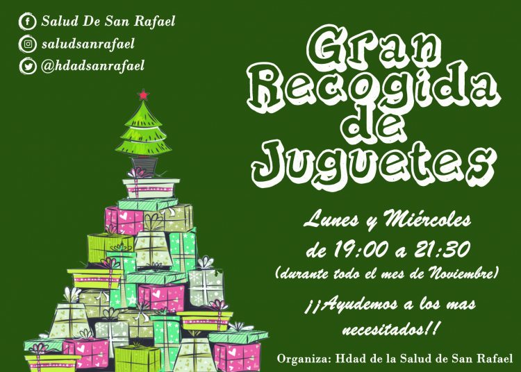 La Salud de San Rafael organiza una campaña de recogida de juguetes