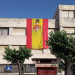 La Defensión despliega una bandera de España de grandes dimensiones