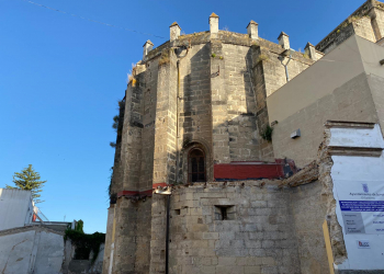 Ya puede contemplarse el exterior del ábside de San Juan de los Caballeros