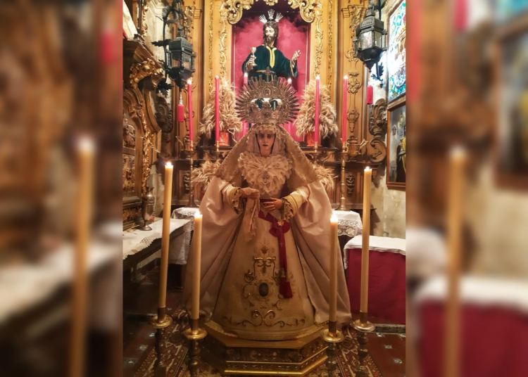 La Virgen de la Estrella expuesta a la veneración en San Marcos