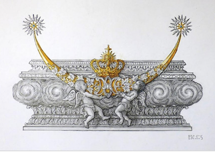 La nueva peana de la Virgen de la Concepción será sufragada por un hermano