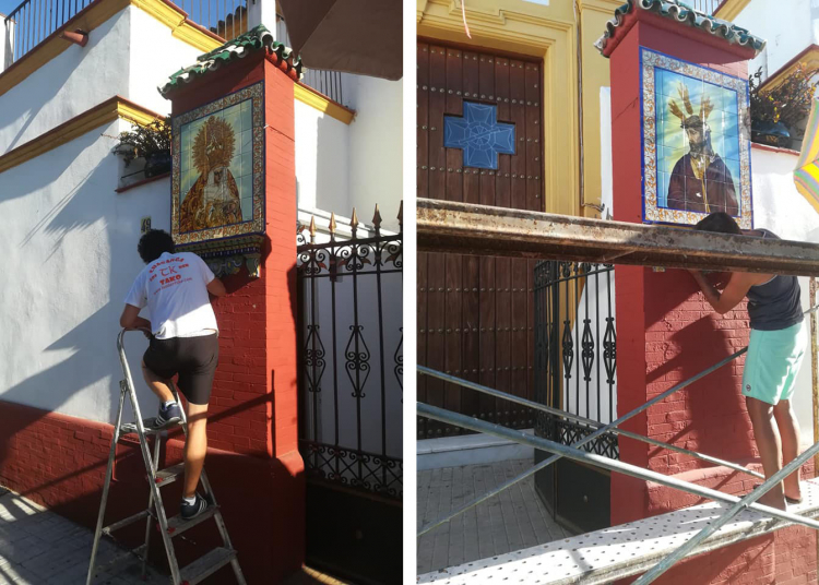La Coronación restaura los retablos cerámicos de la Capilla de los Desamparados