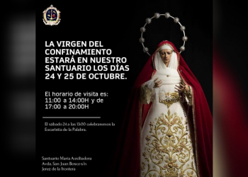La Virgen del Confinamiento estará este fin de semana en Jerez