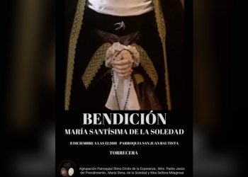 El 8 de diciembre se bendice en Torrecera la imagen de María Stma. de la Soledad