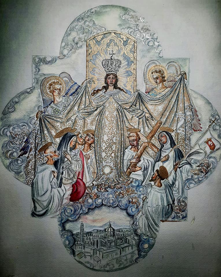 El Transporte presento la nueva saya de Madre de Dios de la Misericordia La Pasión en Jerez