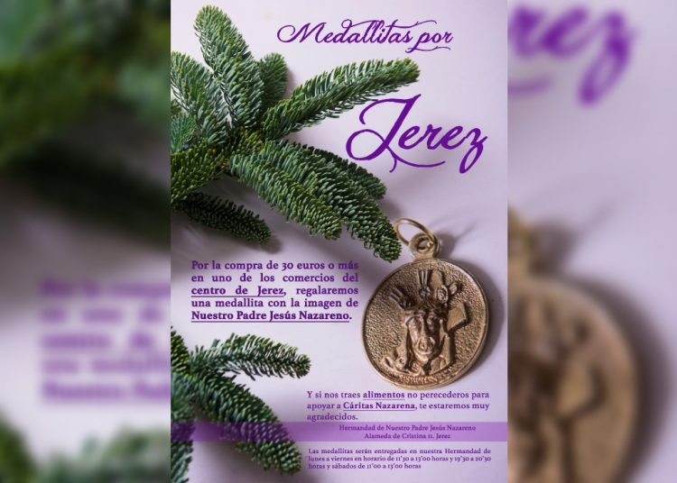 La Hermandad del Nazareno lanza la campaña «Medallas por Jerez»