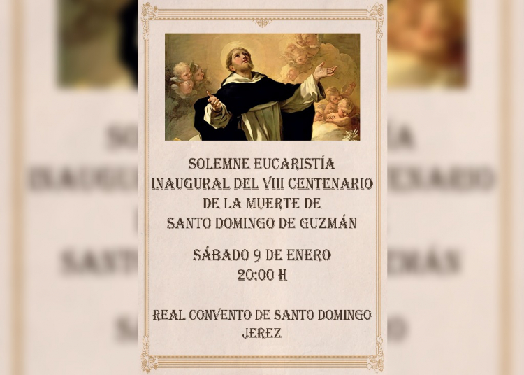 El sábado comienzan los actos del VIII centenario de la muerte de Santo Domingo de Guzmán