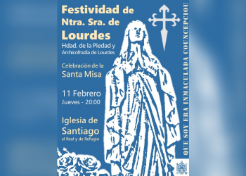 La Hermandad de la Piedad celebra hoy la festividad de la Virgen de Lourdes