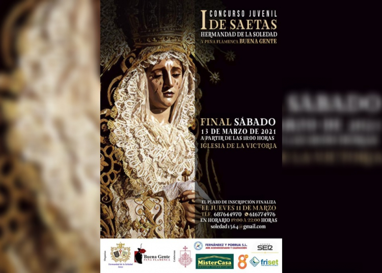 La Hermandad de la Soledad convoca el «I Concurso Juvenil de Saetas»