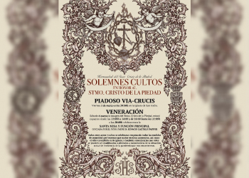 El Cristo de la Piedad estará expuesto a la veneración en La Barca de la Florida