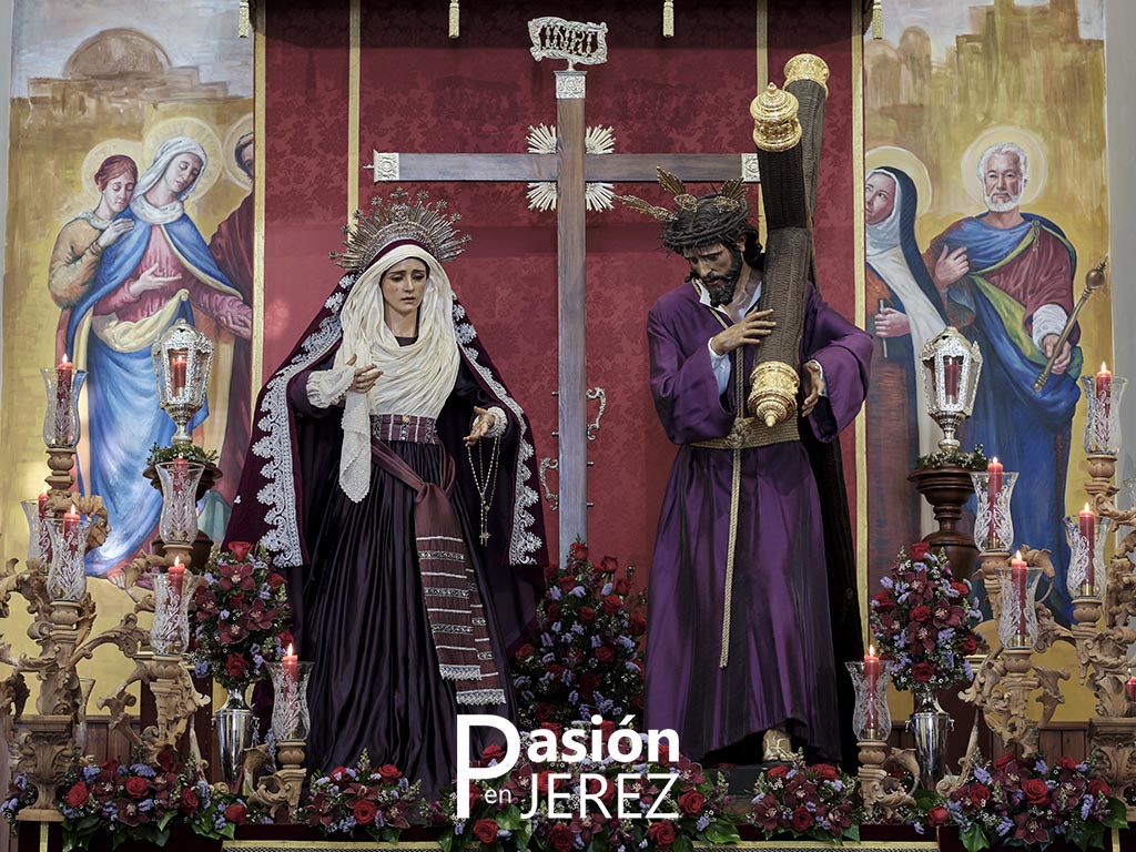 Nuestro Señor Jesús Nazareno en su Entrega y María Santísima Reina de los Ángeles - Fotografía: Ángel L Moreno