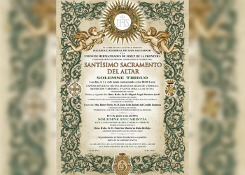 El Cabildo Catedral anuncia los cultos al Santísimo Sacramento