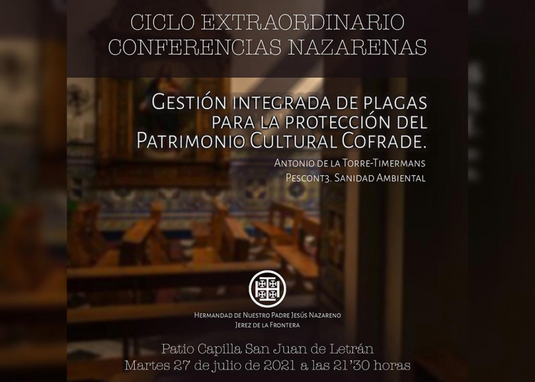 Hoy segunda ponencia del ciclo extraordinario de “Conferencias Nazarenas”