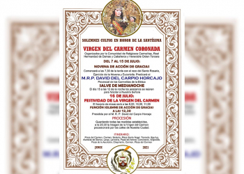 Hoy comienza la novena en honor a Nuestra Señora del Carmen Coronada