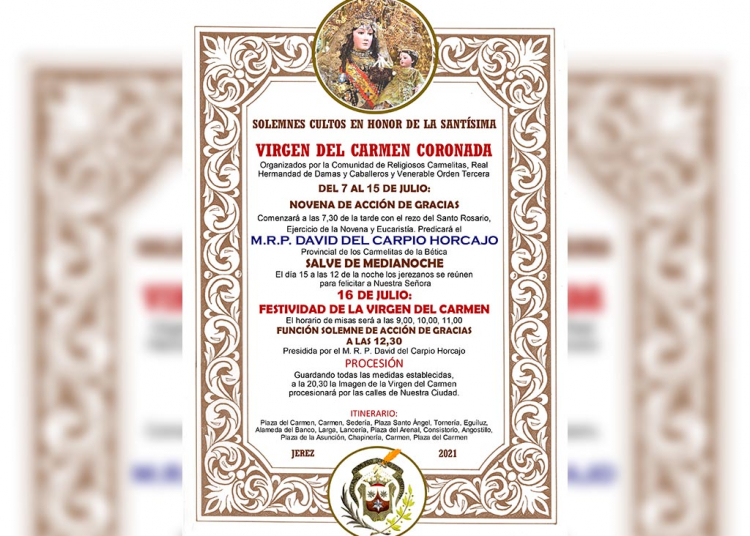 Hoy comienza la novena en honor a Nuestra Señora del Carmen Coronada