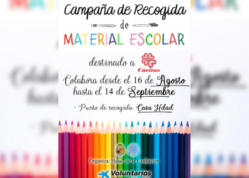 La Exaltación inicia una campaña de recogida de material escolar