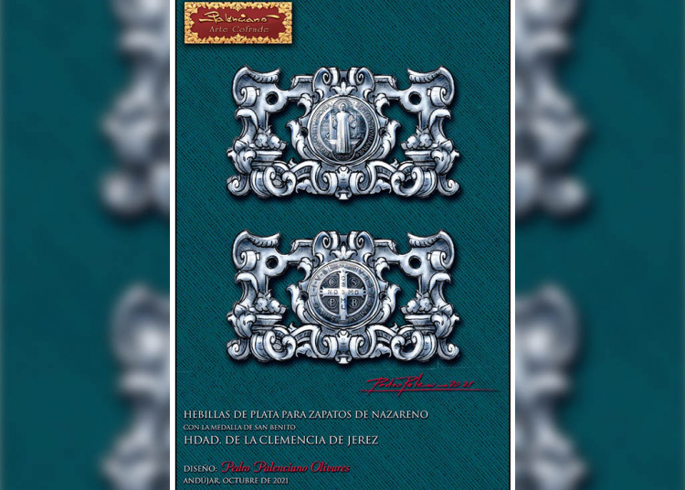 La Clemencia muestra el diseño de las hebillas para los zapatos de sus nazarenos