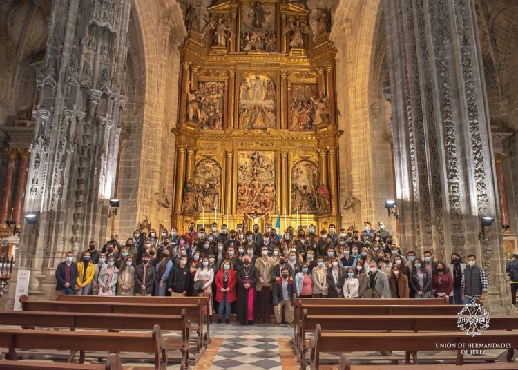 La ciudad acogió un encuentro de jóvenes cofrades de Jerez y Cádiz
