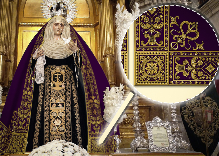 Nuevo Manto de Vistas para la Virgen de la Esperanza Coronada