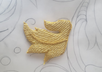 Comienza el bordado del techo de palio de María Santísima de la Concepción Coronada