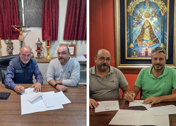 Las hermandades de La Paz de Fátima y La Exaltación renuevan con La Sentencia