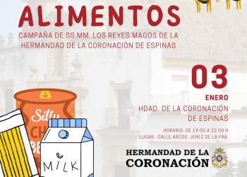 La Coronación de Espinas prepara una recogida de alimentos para el 3 de enero